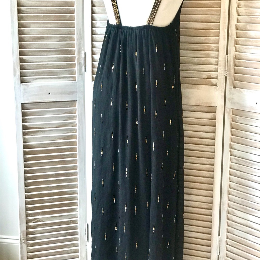 STUNNING CHIFFON DRESS WITH SEQIN ACCENTS - Picture 3 of 8